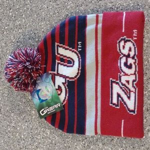 Gonzaga Stocking Hat with Pompom